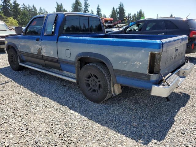 1B7GL23YXPS145810 - 1993 DODGE DAKOTA BLUE photo 2