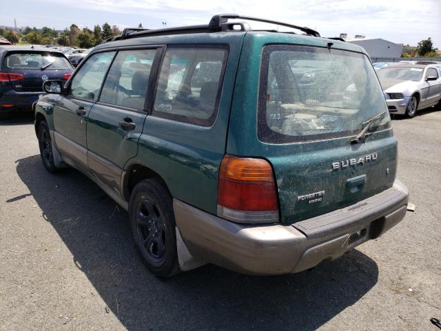 JF1SF6550WH755311 - 1998 SUBARU FORESTER S GREEN photo 2