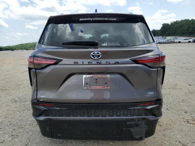 5TDDSKFC9NS056810 - 2022 TOYOTA SIENNA XSE GRAY photo 6