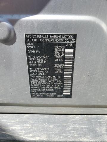 KNMAT2MT2KP528581 - 2019 NISSAN ROGUE S 银色 照片 14