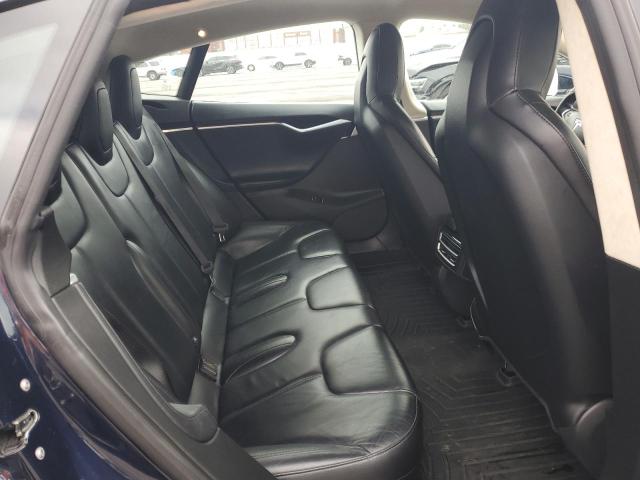5YJSA1H11EFP56096 - 2014 TESLA MODEL S BLUE photo 10
