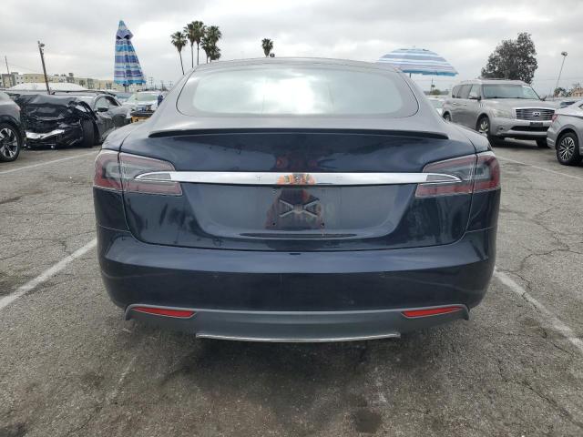 5YJSA1H11EFP56096 - 2014 TESLA MODEL S BLUE photo 6