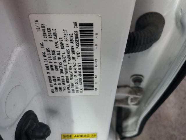 19UUB1F58HA005393 - 2017 ACURA TLX TECH WHITE photo 12