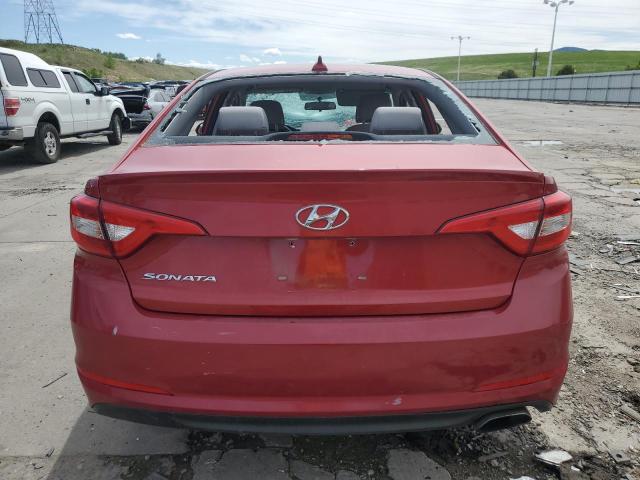 5NPE24AF6HH531292 - 2017 HYUNDAI SONATA SE RED photo 6