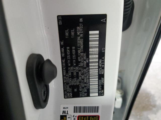 5TDGZRBH1MS057578 - 2021 TOYOTA HIGHLANDER XLE WHITE photo 13