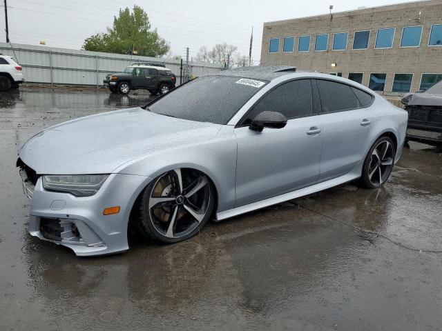 WUAWAAFC8HN903853 - 2017 AUDI RS7 PRESTIGE SILVER photo 1