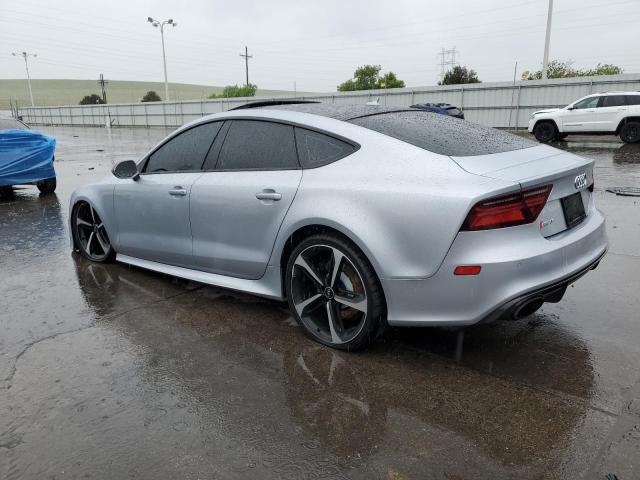 WUAWAAFC8HN903853 - 2017 AUDI RS7 PRESTIGE SILVER photo 2