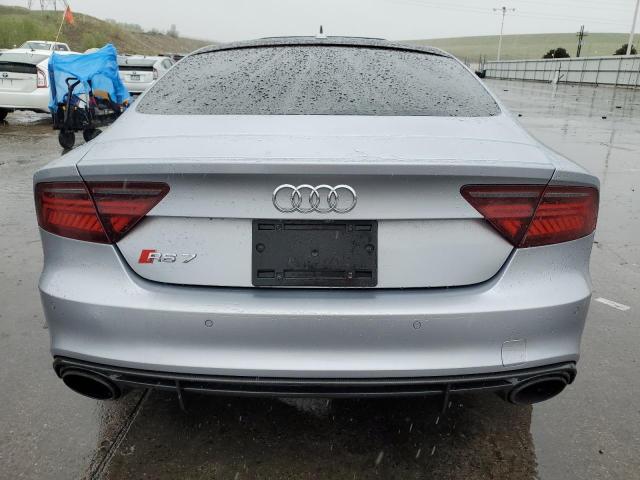 WUAWAAFC8HN903853 - 2017 AUDI RS7 PRESTIGE SILVER photo 6