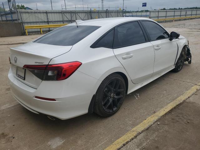 2HGFE2F50NH532086 - 2022 HONDA CIVIC SPORT WHITE photo 3