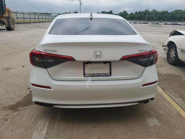 2HGFE2F50NH532086 - 2022 HONDA CIVIC SPORT WHITE photo 6