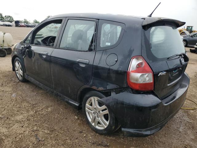 JHMGD37697S054537 - 2007 HONDA FIT S შავი ფოტო 2