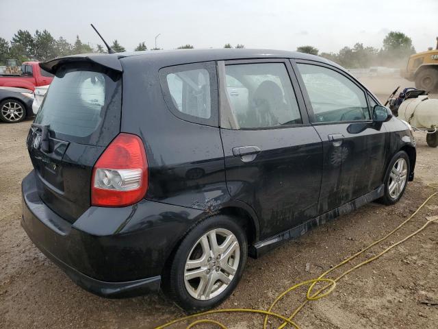 JHMGD37697S054537 - 2007 HONDA FIT S შავი ფოტო 3