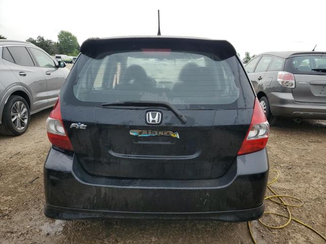 JHMGD37697S054537 - 2007 HONDA FIT S შავი ფოტო 6
