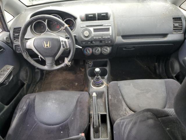 JHMGD37697S054537 - 2007 HONDA FIT S შავი ფოტო 8