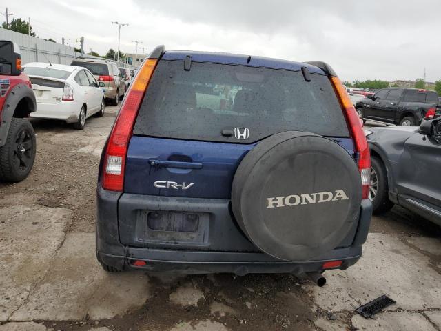 JHLRD78844C007104 - 2004 HONDA CR-V EX BLUE photo 6