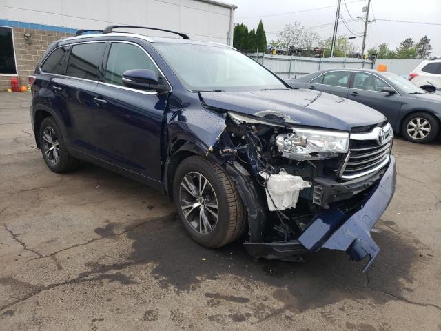 5TDJKRFH9GS280573 - 2016 TOYOTA HIGHLANDER XLE BLUE photo 4