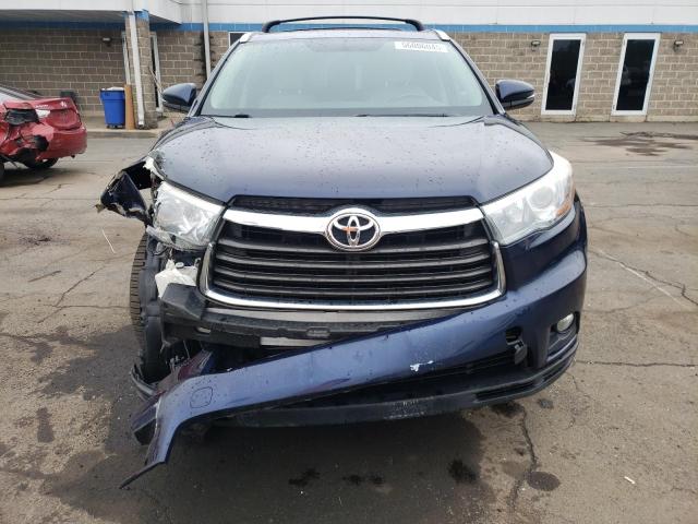 5TDJKRFH9GS280573 - 2016 TOYOTA HIGHLANDER XLE BLUE photo 5