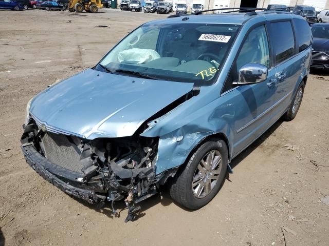 2A8HR64X99R568200 - 2009 CHRYSLER TOWN & COU LIMITED TEAL photo 2