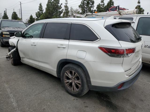 5TDKKRFH1FS050416 - 2015 TOYOTA HIGHLANDER XLE 白色 照片 2