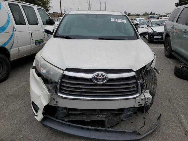 5TDKKRFH1FS050416 - 2015 TOYOTA HIGHLANDER XLE 白色 照片 5