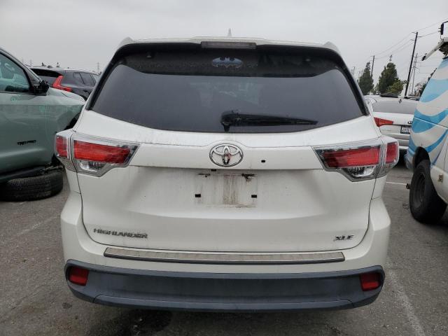 5TDKKRFH1FS050416 - 2015 TOYOTA HIGHLANDER XLE 白色 照片 6