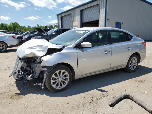 3N1AB7AP0KY437267 - 2019 NISSAN SENTRA S SILVER photo 1