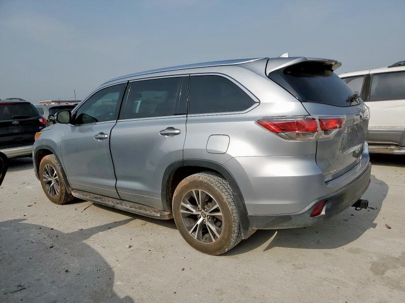 5TDKKRFH5GS500389 - 2016 TOYOTA HIGHLANDER XLE SILVER photo 2