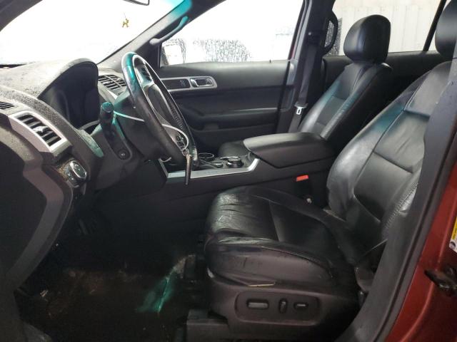 1FM5K8F87EGA80063 - 2014 FORD EXPLORER LIMITED ORANGE photo 7