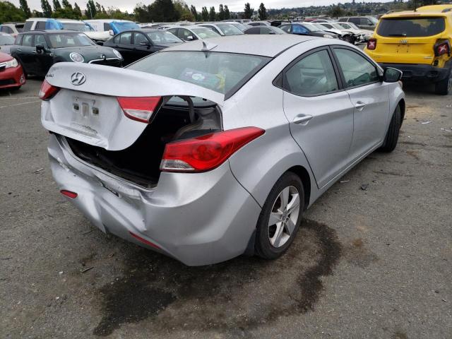 5NPDH4AE4DH403659 - 2013 HYUNDAI ELANTRA GLS SILVER photo 3