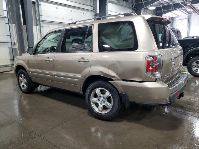 5FNYF18596B012102 - 2006 HONDA PILOT EX TAN photo 2