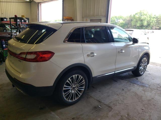 2LMPJ8LR9GBL29681 - 2016 LINCOLN MKX RESERVE WHITE photo 3