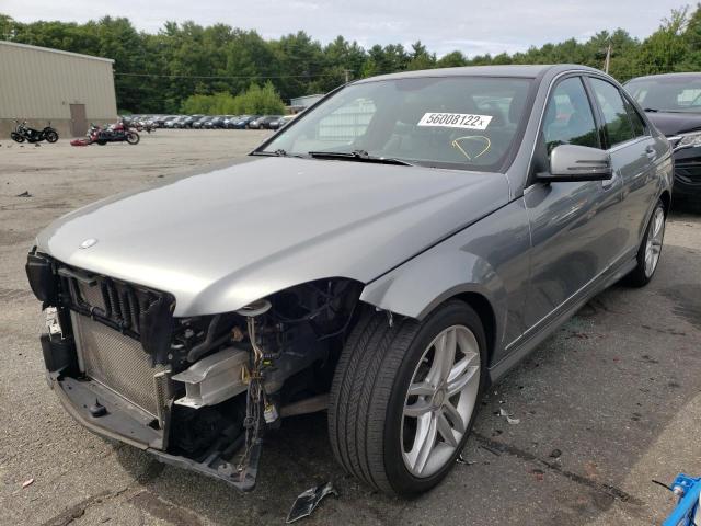 WDDGF8AB7DR264934 - 2013 MERCEDES-BENZ C 300 4MATIC GRAY photo 2