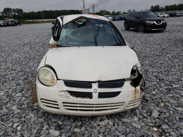 1B3ES26C64D534522 - 2004 DODGE NEON BASE WHITE photo 5