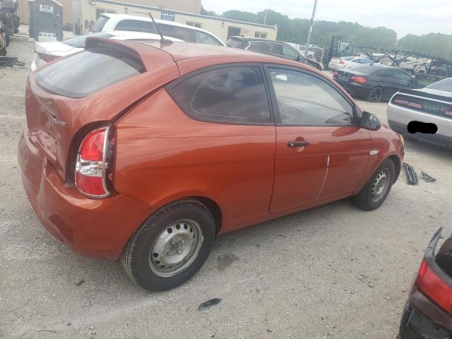 KMHCM36C58U076432 - 2008 HYUNDAI ACCENT GS ORANGE photo 3