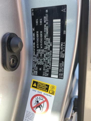 5TDJKRFHXGS278458 - 2016 TOYOTA HIGHLANDER XLE SILVER photo 13