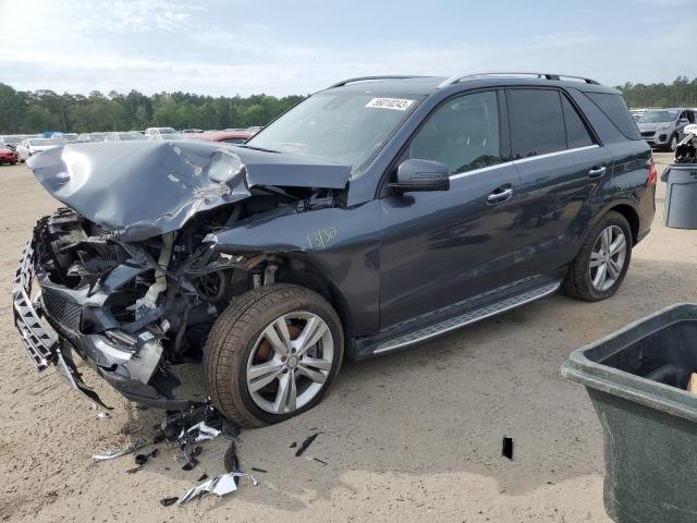 4JGDA5HBXFA566909 - 2015 MERCEDES-BENZ ML 350 4MATIC GRAY photo 1