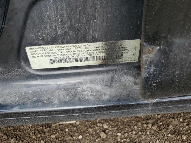 3VWEF71K07M161319 - 2007 VOLKSWAGEN JETTA WOLFSBURG 黑色 照片 12
