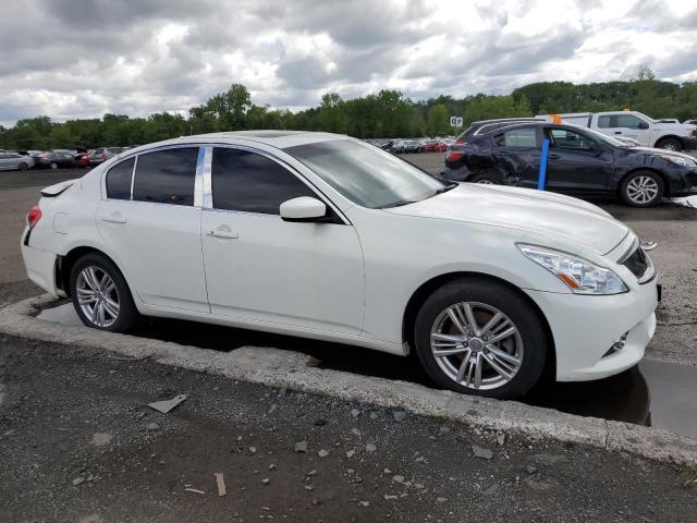 JN1CV6AR0DM358666 - 2013 INFINITI G37 WHITE photo 4