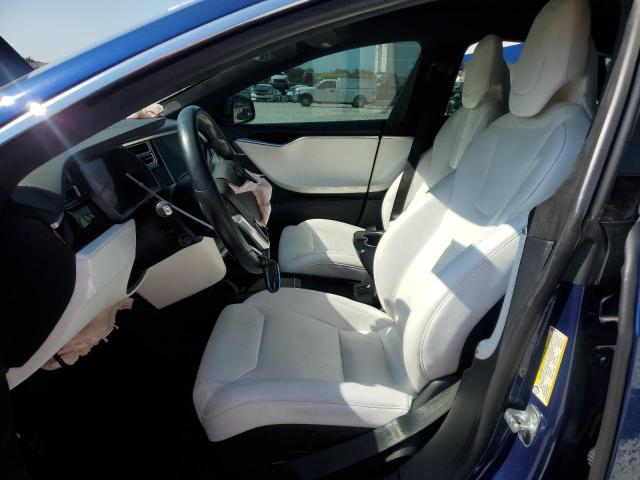 5YJSA1E25HF215893 - 2017 TESLA MODEL S BLUE photo 7