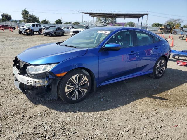 19XFC1F78JE200726 - 2018 HONDA CIVIC EXL BLUE photo 1