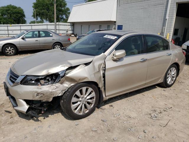 1HGCR2F86EA040498 - 2014 HONDA ACCORD EXL GOLD photo 1