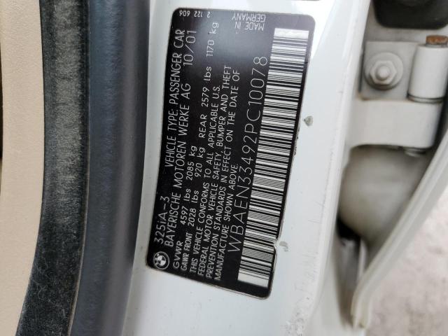 WBAEN33492PC10078 - 2002 BMW 325 IT WHITE photo 12