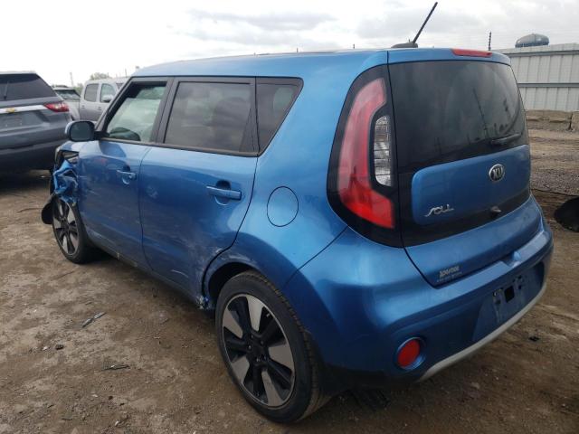 KNDJP3A51K7647724 - 2019 KIA SOUL + BLUE photo 2