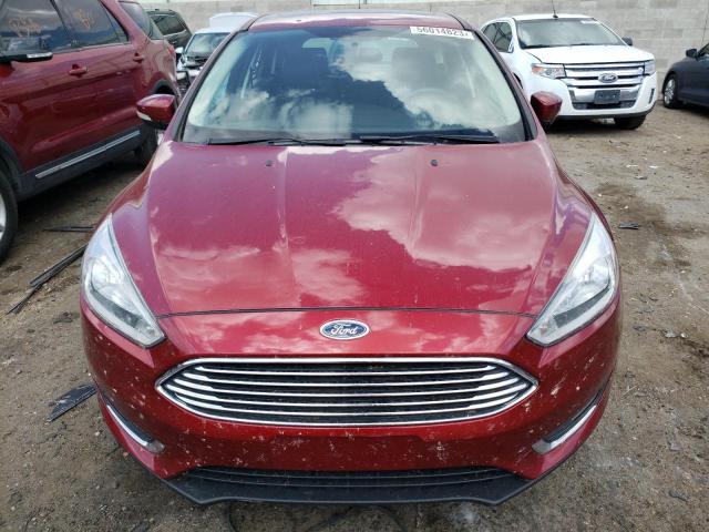 1FADP3N20GL275665 - 2016 FORD FOCUS TITANIUM RED photo 5