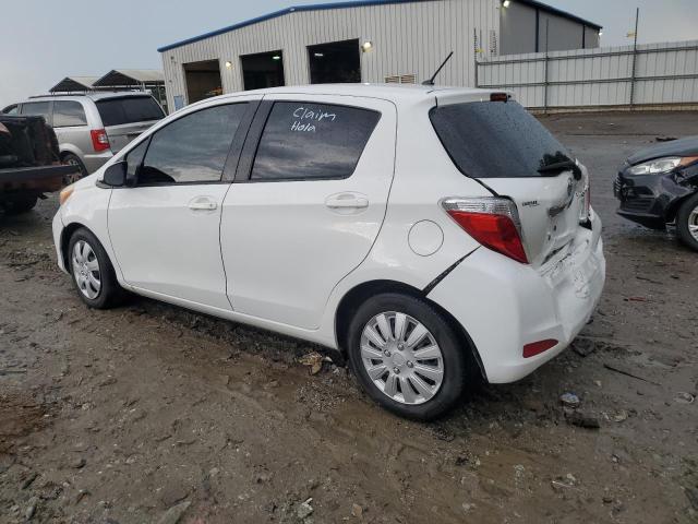 JTDKTUD39DD559296 - 2013 TOYOTA YARIS WHITE photo 2