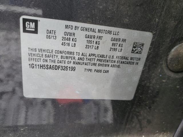 1G11H5SA6DF326199 - 2013 CHEVROLET MALIBU LTZ Grafit foto 12