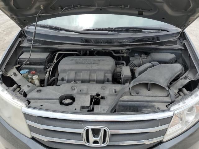 5FNRL5H60BB009581 - 2011 HONDA ODYSSEY EXL GRAY photo 12