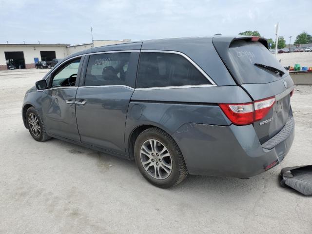 5FNRL5H60BB009581 - 2011 HONDA ODYSSEY EXL GRAY photo 2