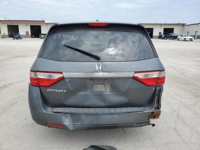 5FNRL5H60BB009581 - 2011 HONDA ODYSSEY EXL GRAY photo 6