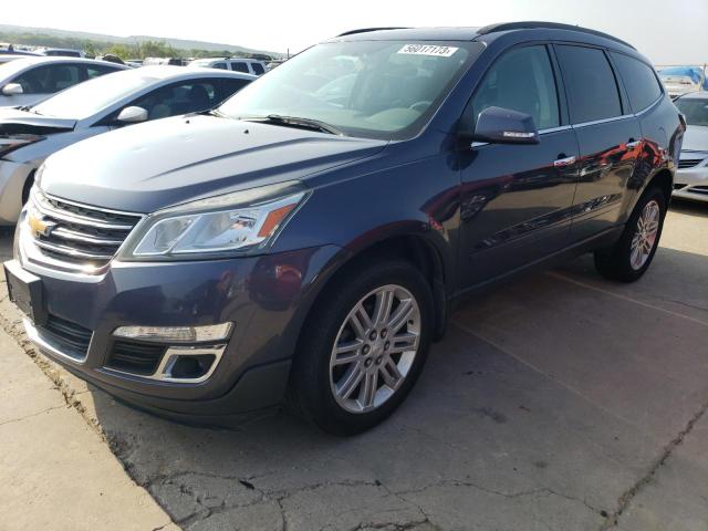 1GNKRGKD2DJ105069 - 2013 CHEVROLET TRAVERSE LT BLUE photo 1